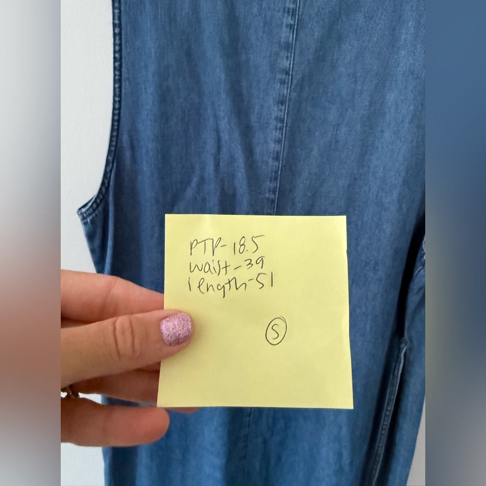 Vtg Basic Editions Embroidered Denim Sleeveless D… - image 7